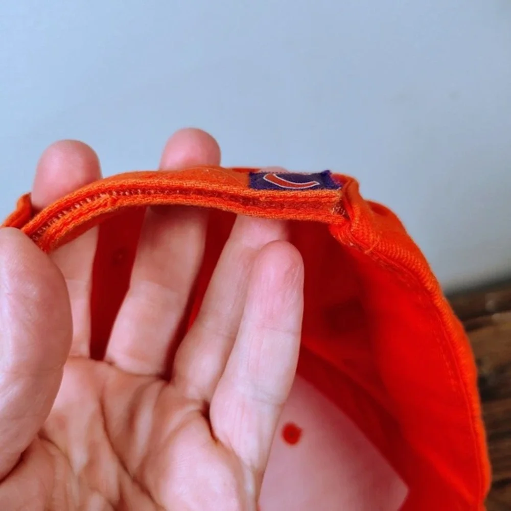Captivating Headwear Clemson Tigers Ball Cap Hat Tiger Paw Orange Purple College
